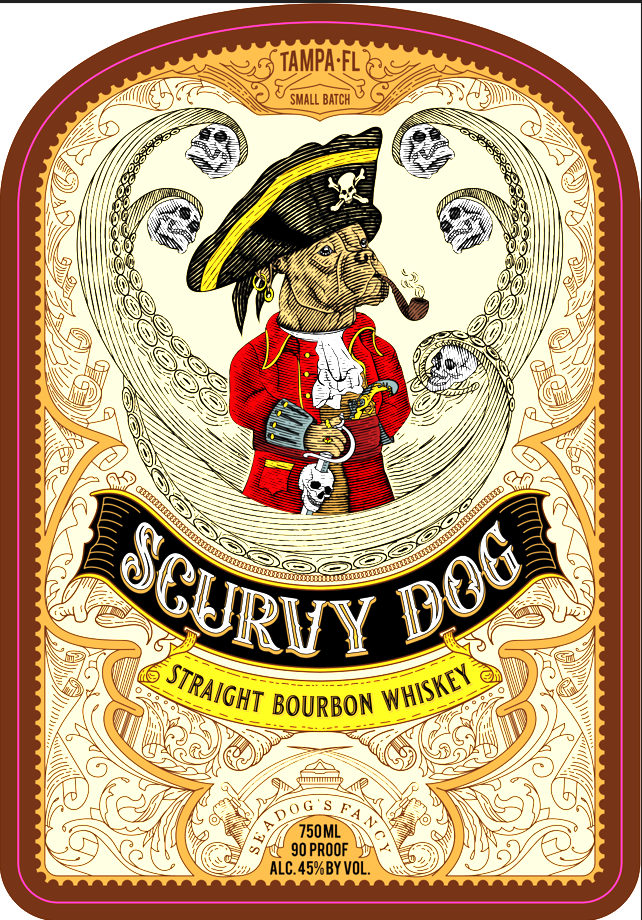 Scurvy Dog label