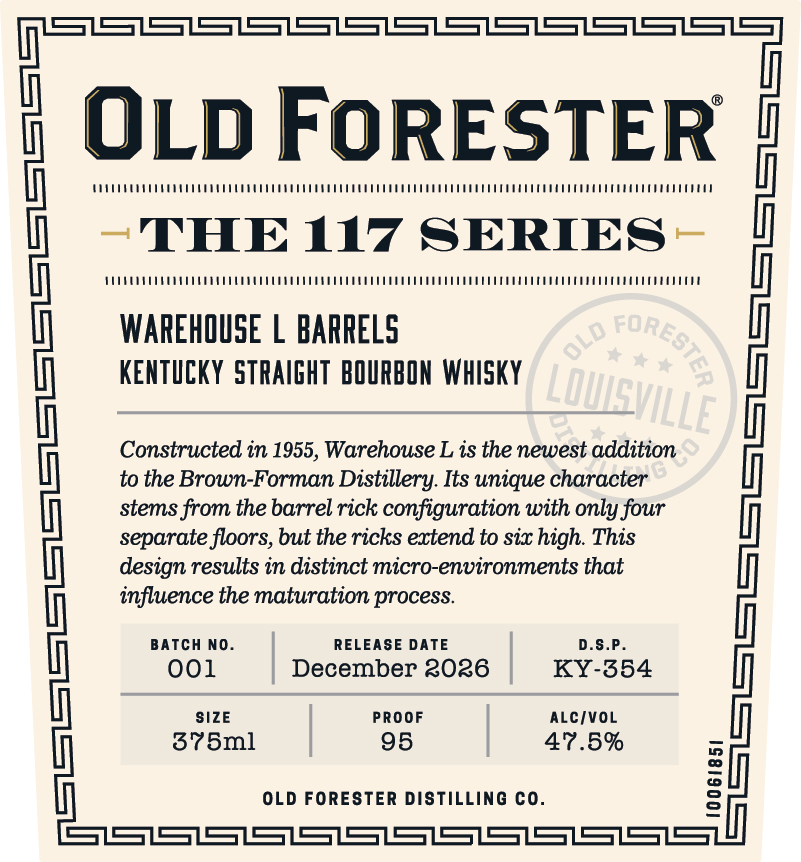 Old Forester label