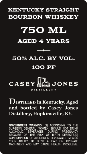Casey Jones Distillery label image 2