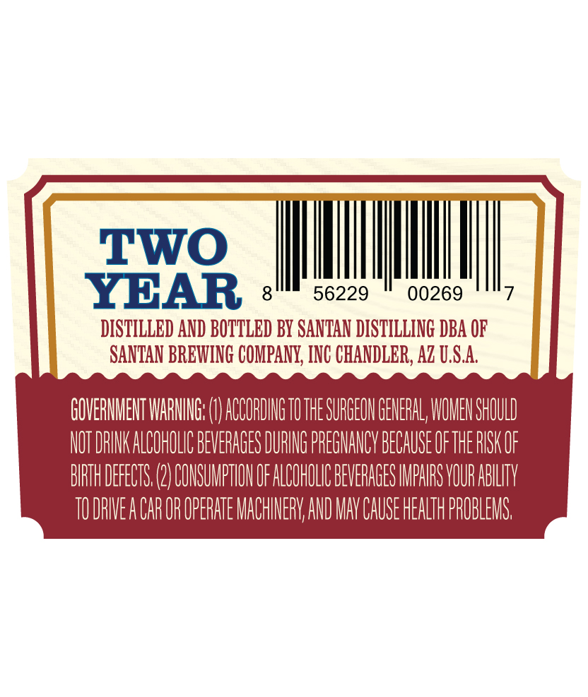 Jacob Waltz Straight Bourbon Whiskey Aged 2 Years label image 2