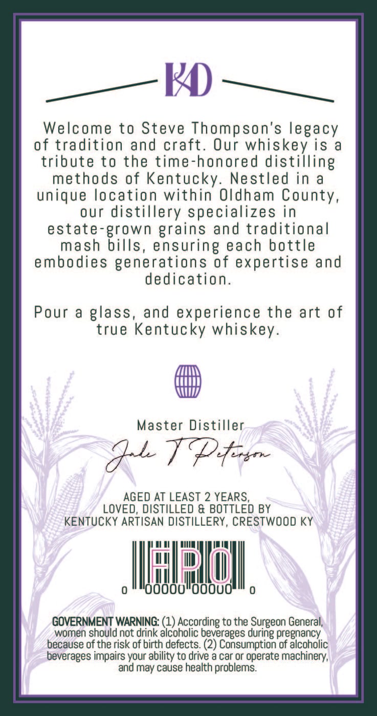 Artisan Series High Rye label image 2