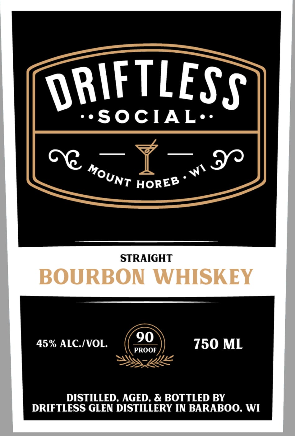 Driftless Social Mount Horeb Wi label