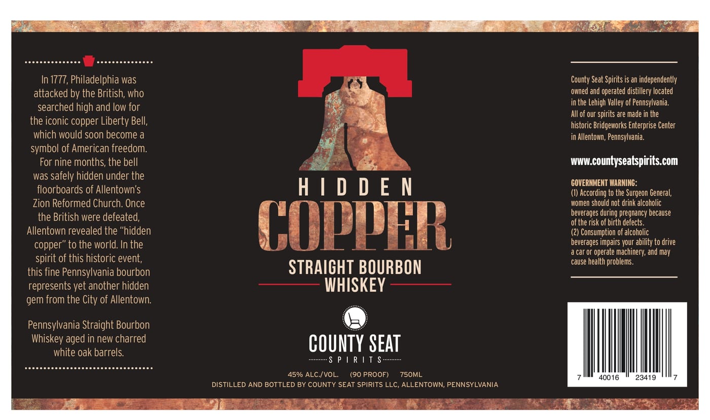 County Seat Spirits label