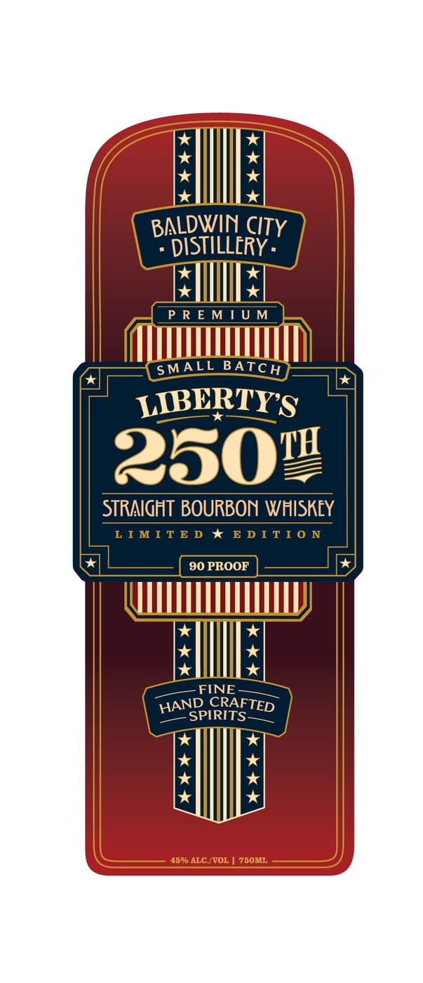 Baldwin City Distillery label