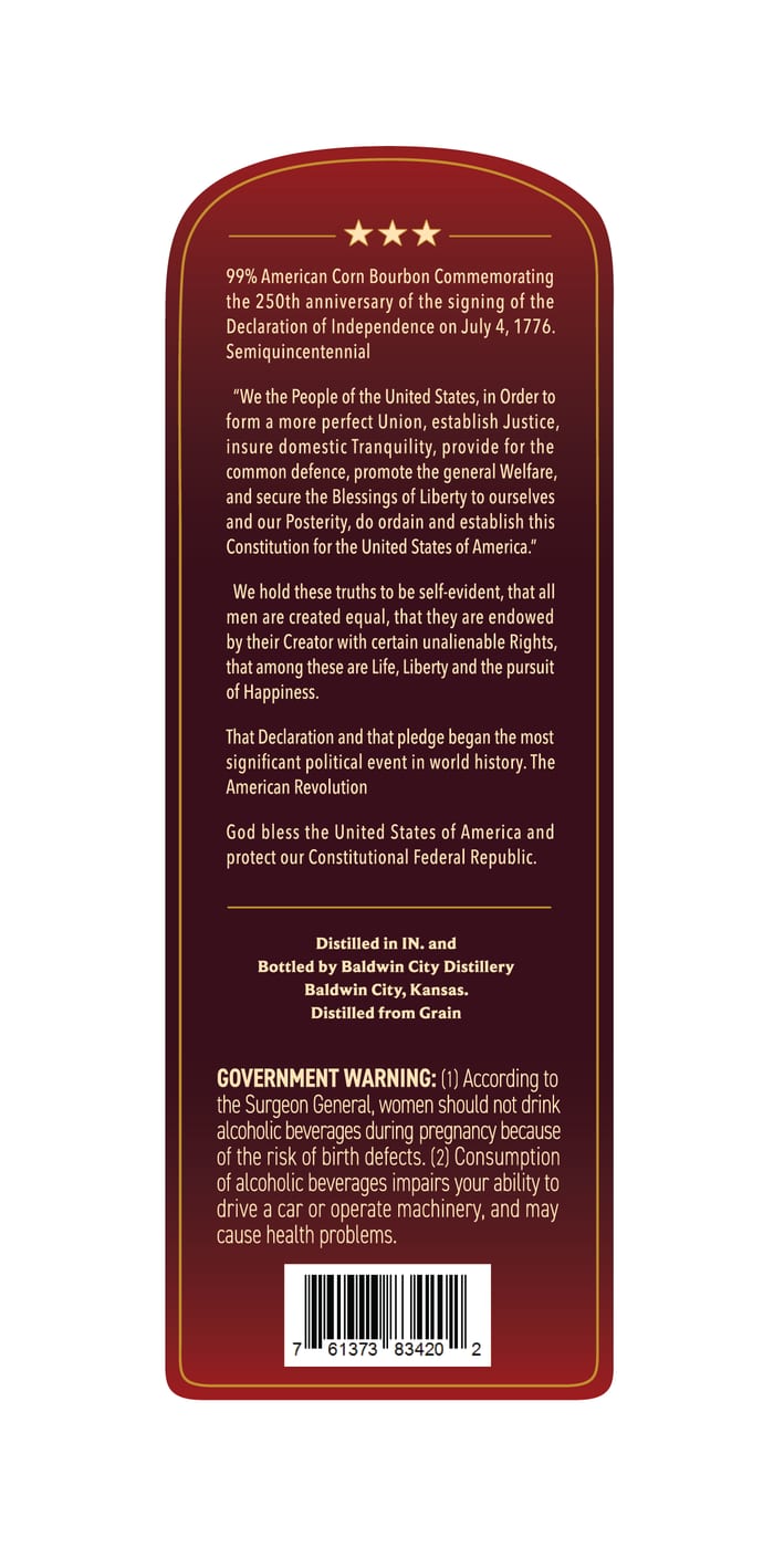 Baldwin City Distillery label image 2