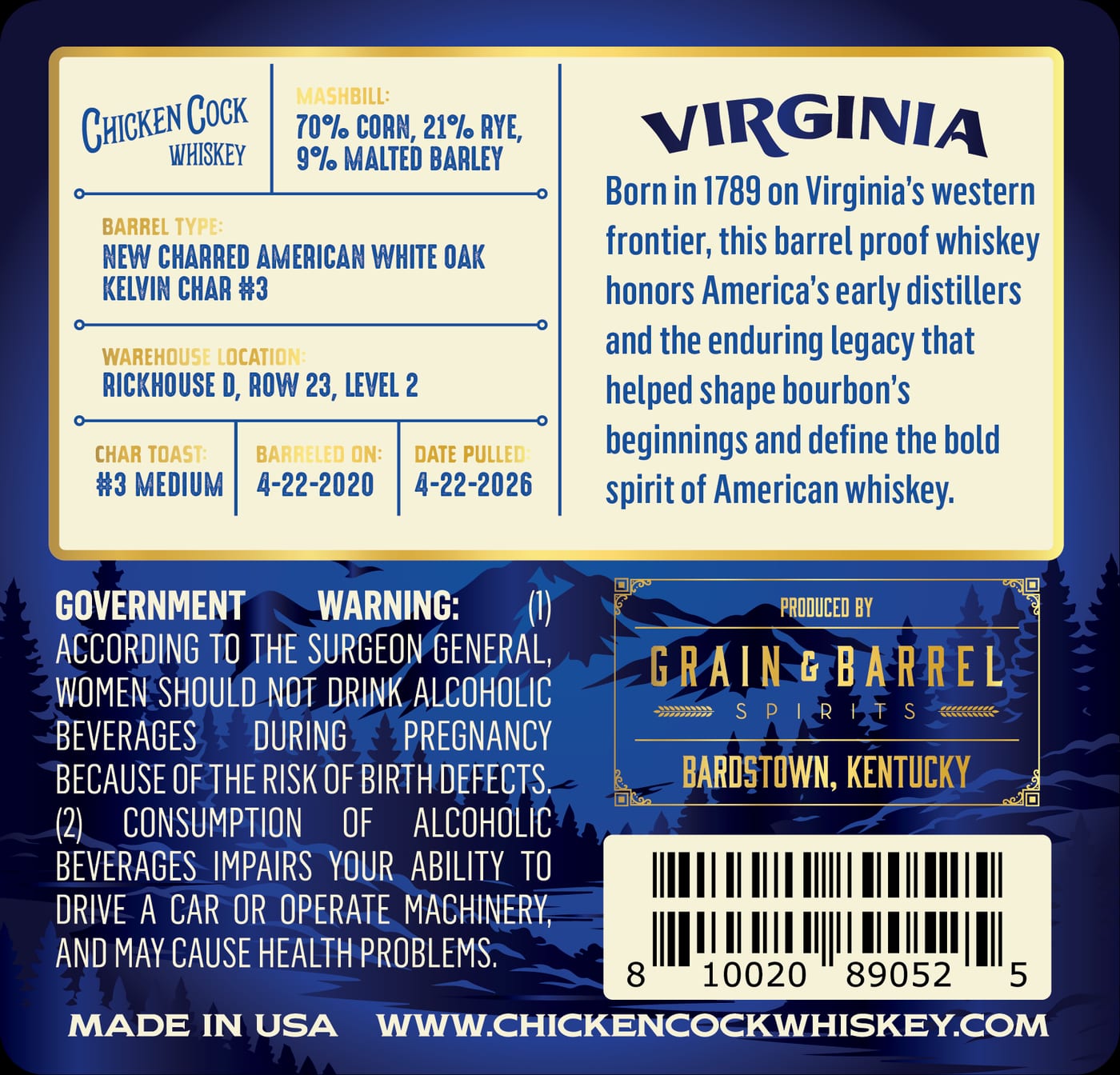 Chicken Cock label image 2