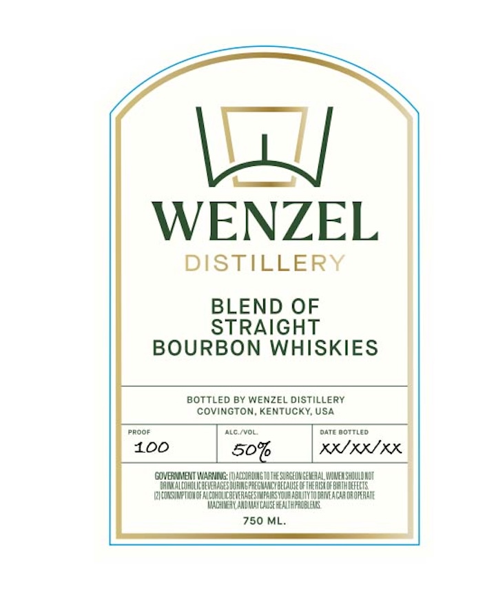 Wenzel Distillery label