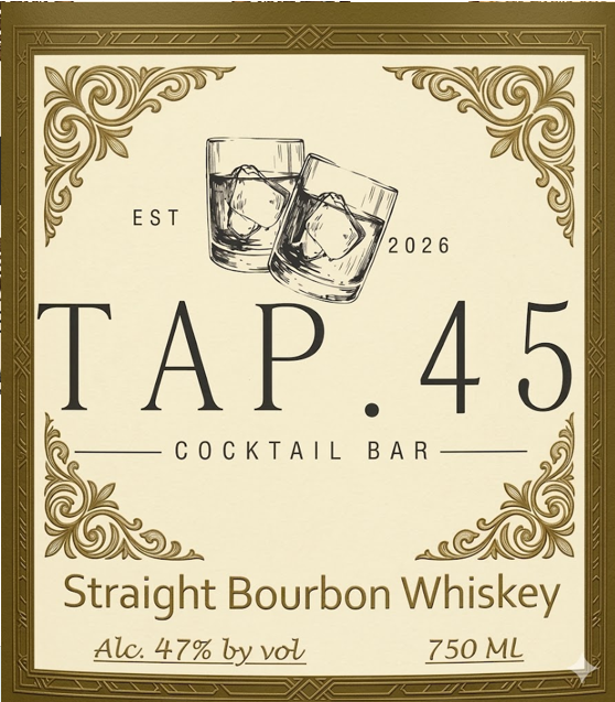 TAP.45 Cocktail Bar label