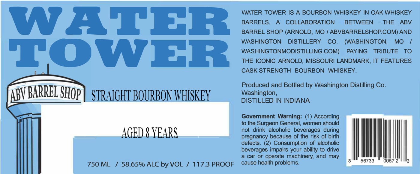 Watertower label
