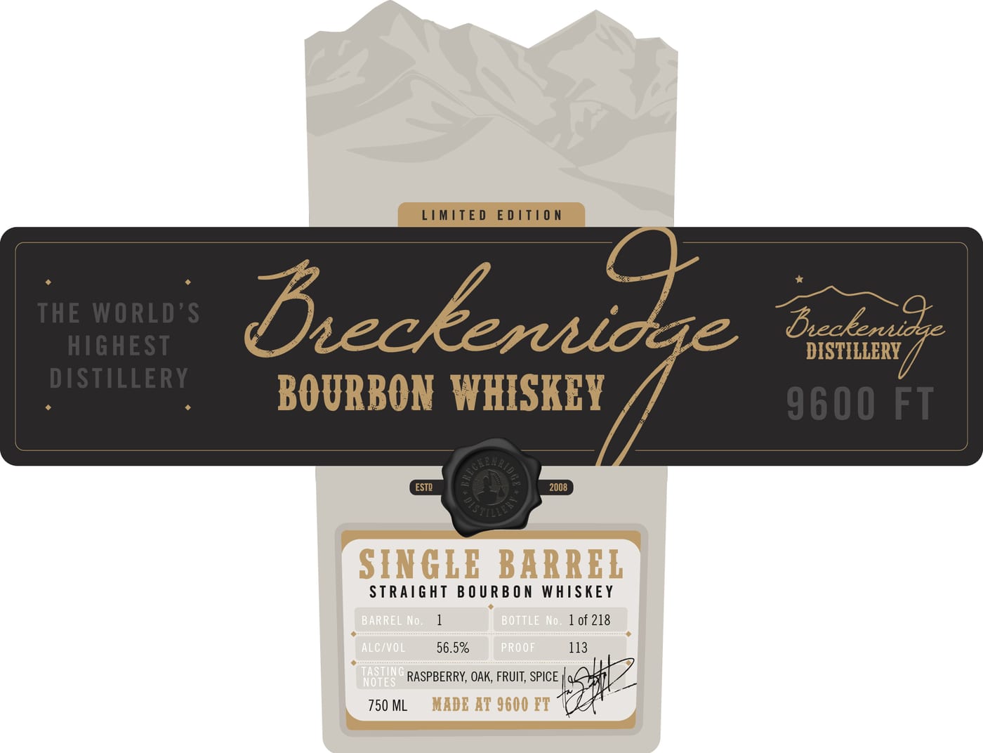 Breckenridge label