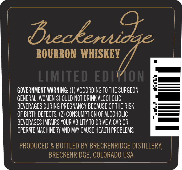Breckenridge Single Barrel label image 2