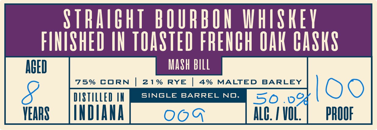 Old Steelhouse Distillery Blueprint Series Single Barell label image 4