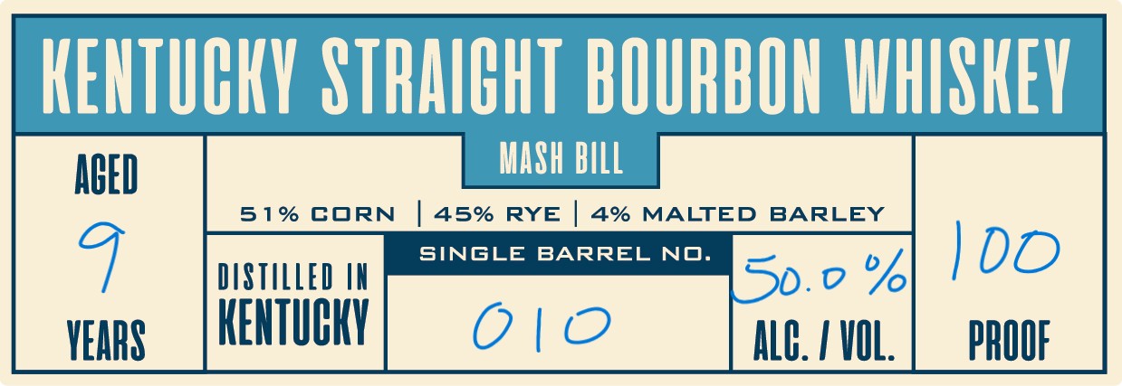 Old Steelhouse Distillery Blueprint Series Single Barell label image 2