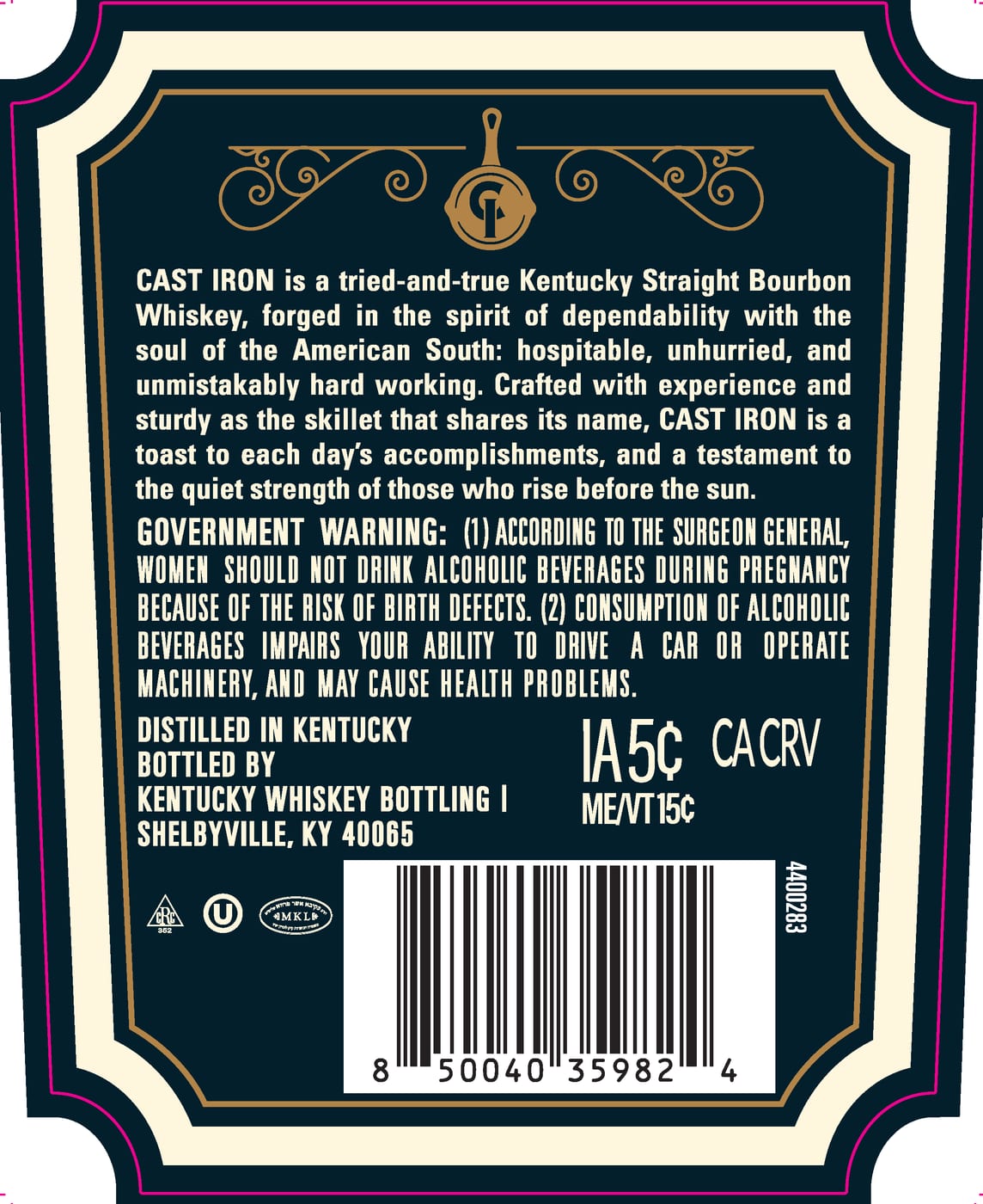 Cast Iron label image 2
