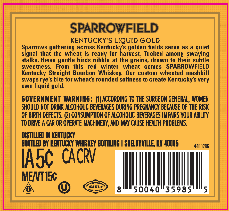 Sparrowfield label image 3