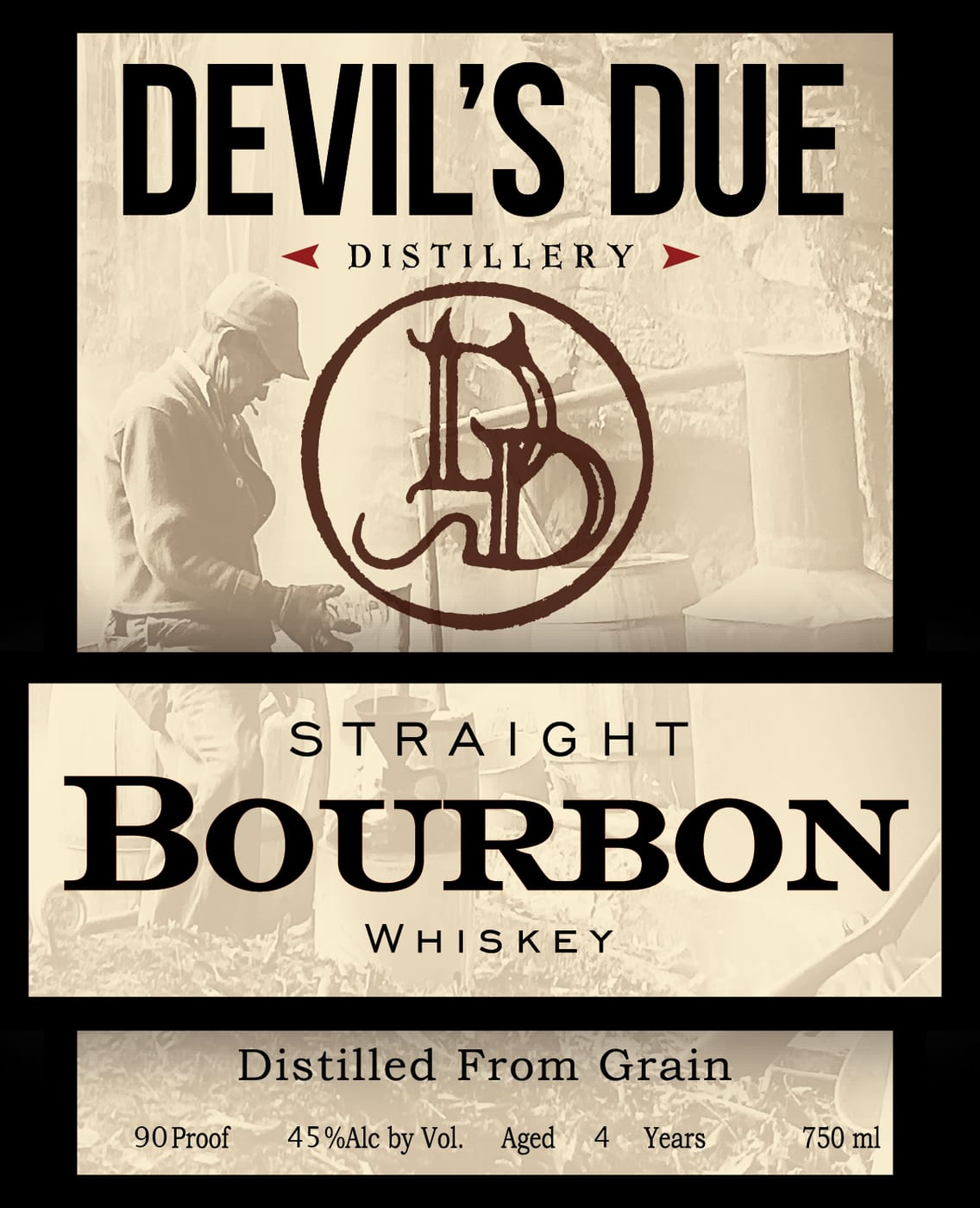 Devil's Due Distillery label