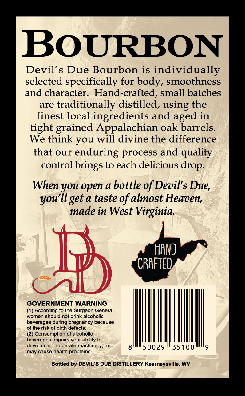 Devil's Due Distillery Signature Bourbon label image 4
