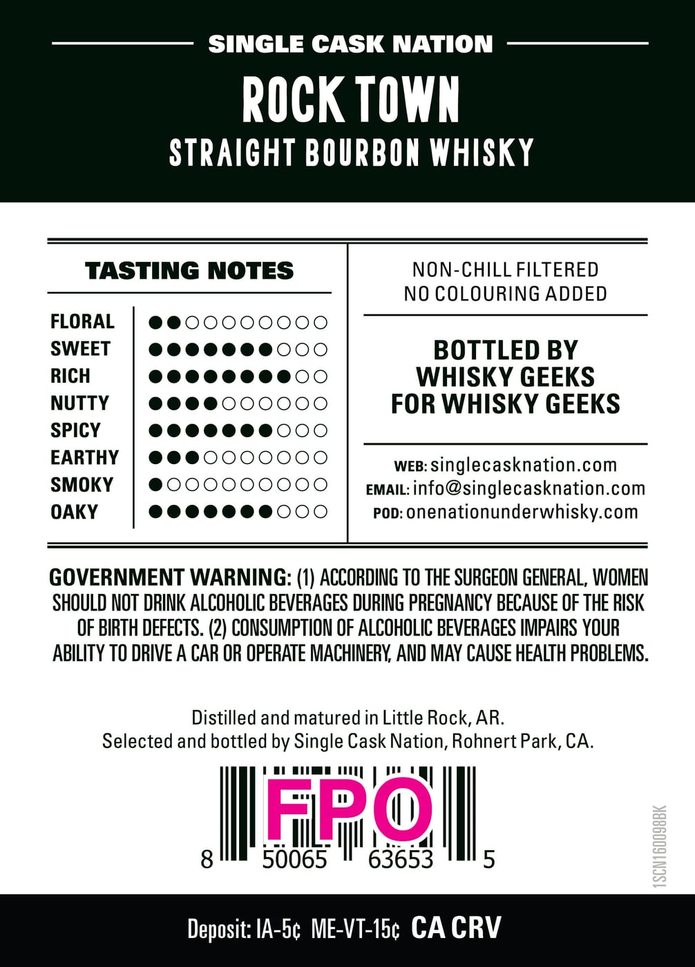 Single Cask Nation Rock Town label image 2