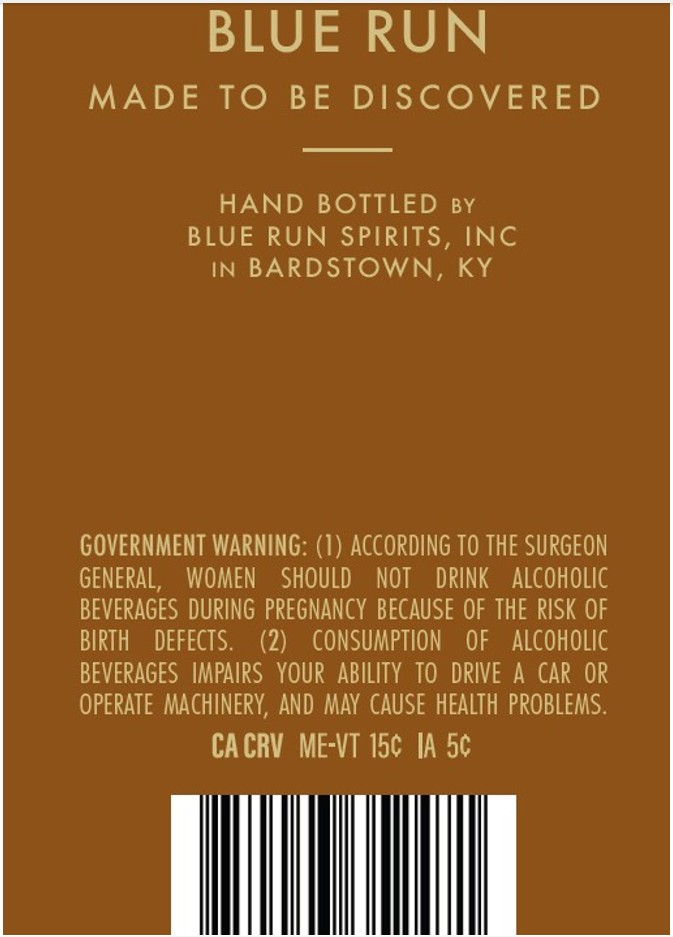 Blue Run label image 4