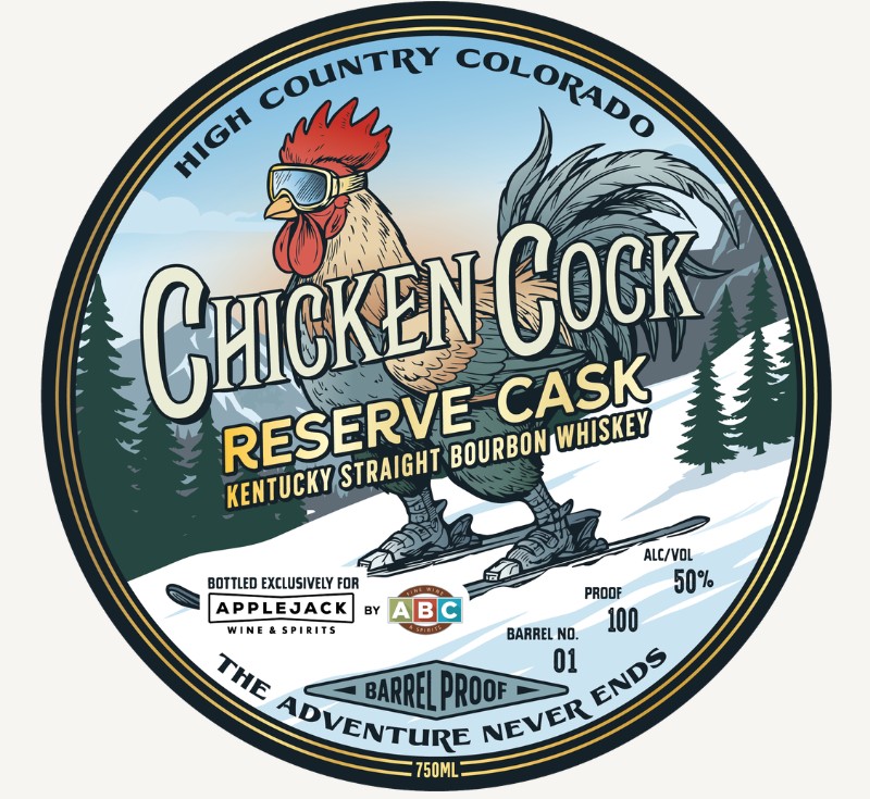 Chicken Cock label
