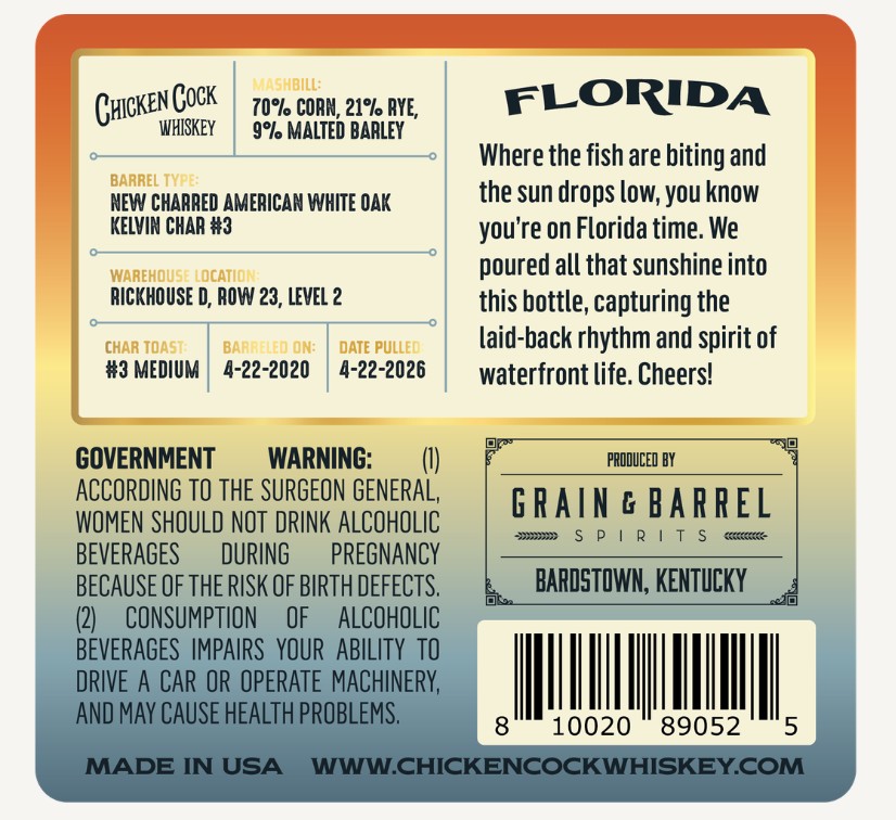 Chicken Cock label image 2