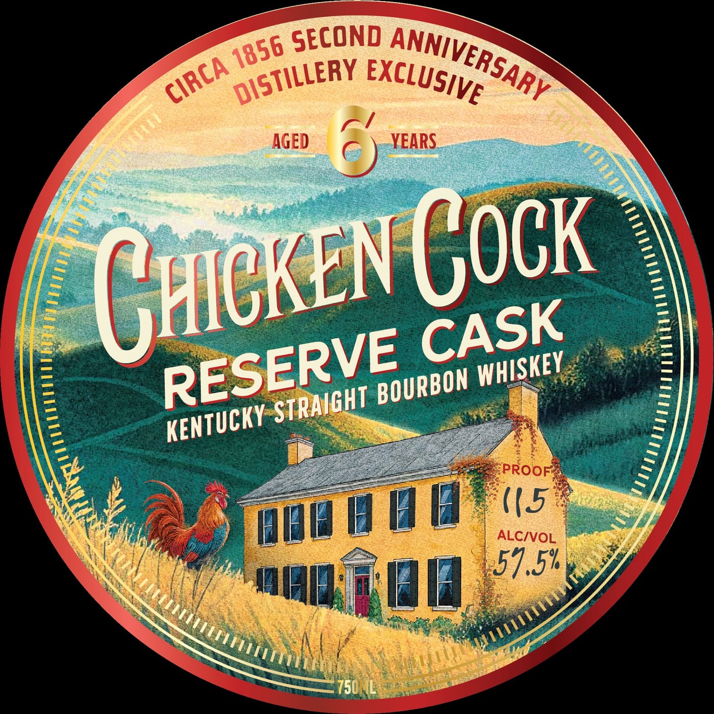 Chicken Cock label