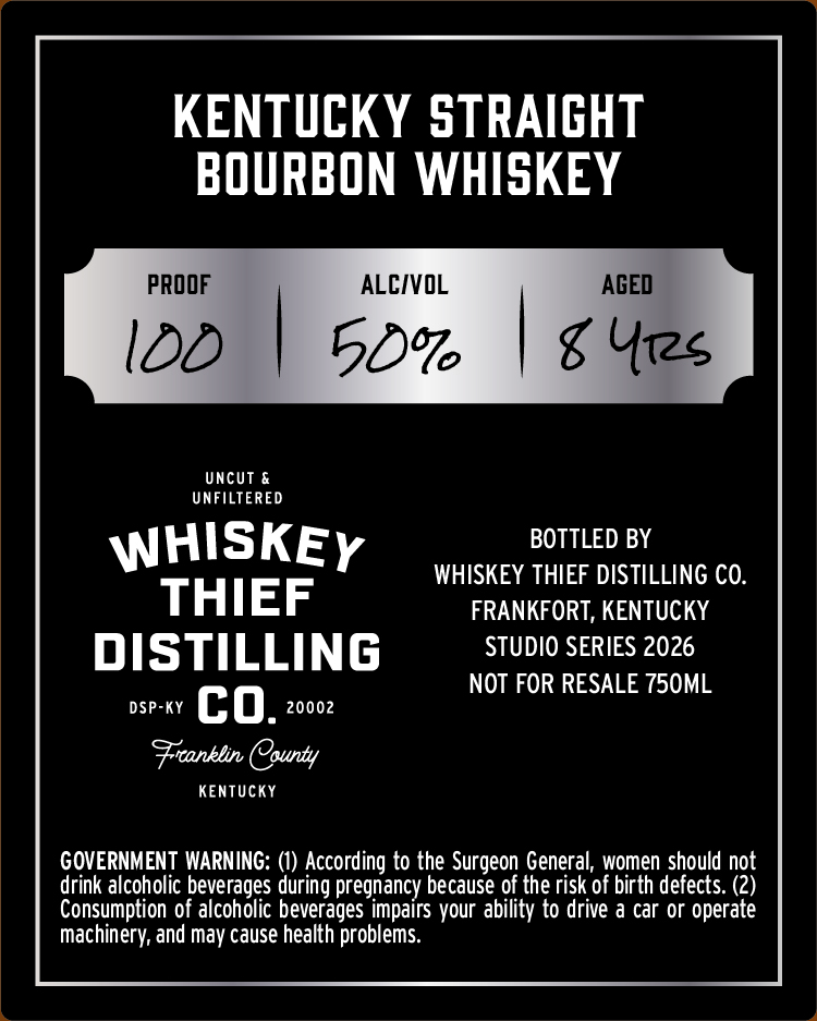 Whiskey Thief Distilling CO. Thompson Pump label image 2