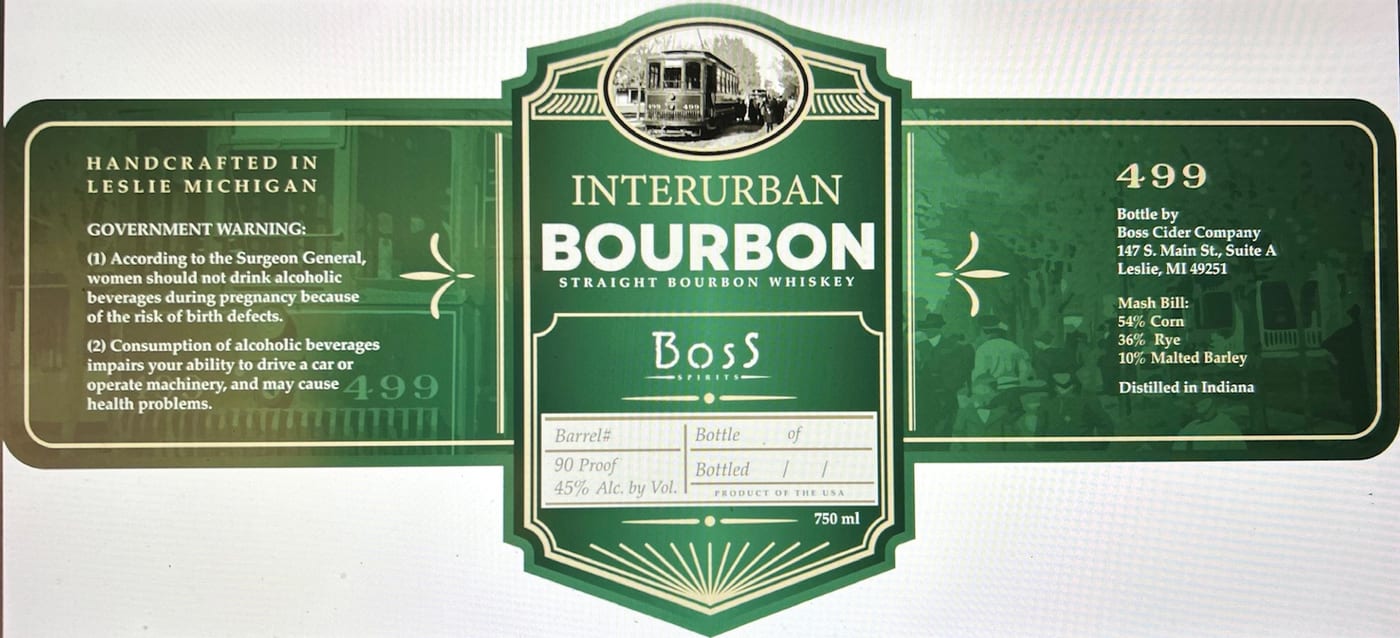 Boss Spirits label