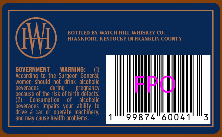 Watch Hill Whiskey CO. Proper Series - Kentucky Straight Bourbon Whiskey 110 label image 2