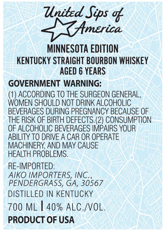 United Sips Of America label