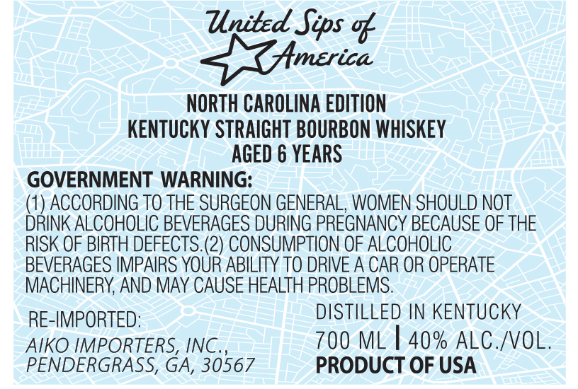 United Sips Of America label
