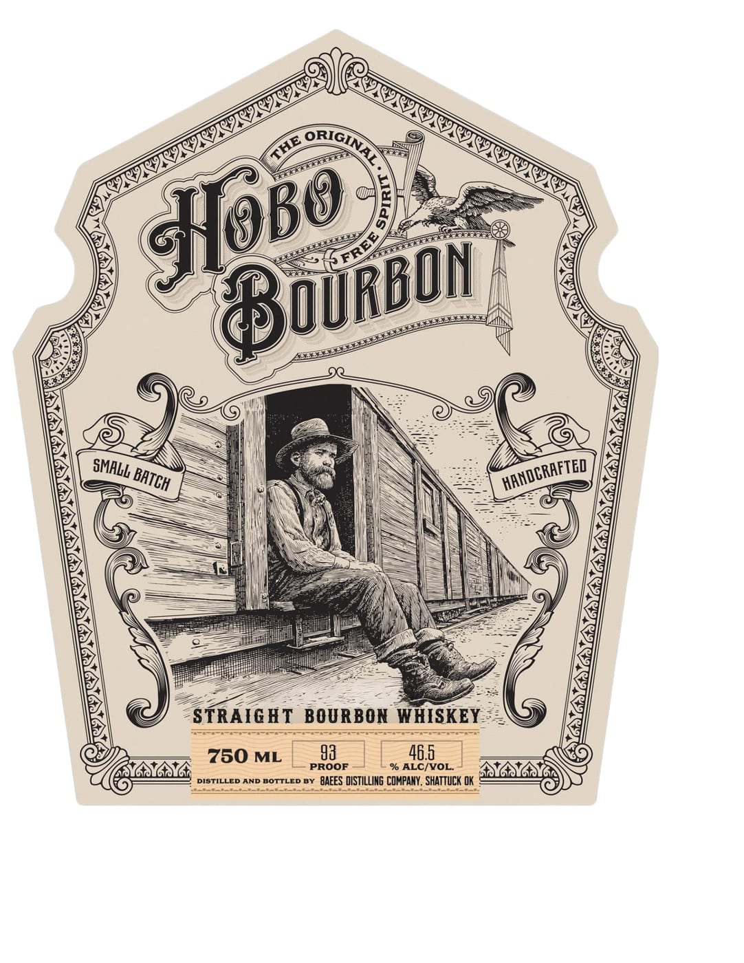 Hobo Bourbon label