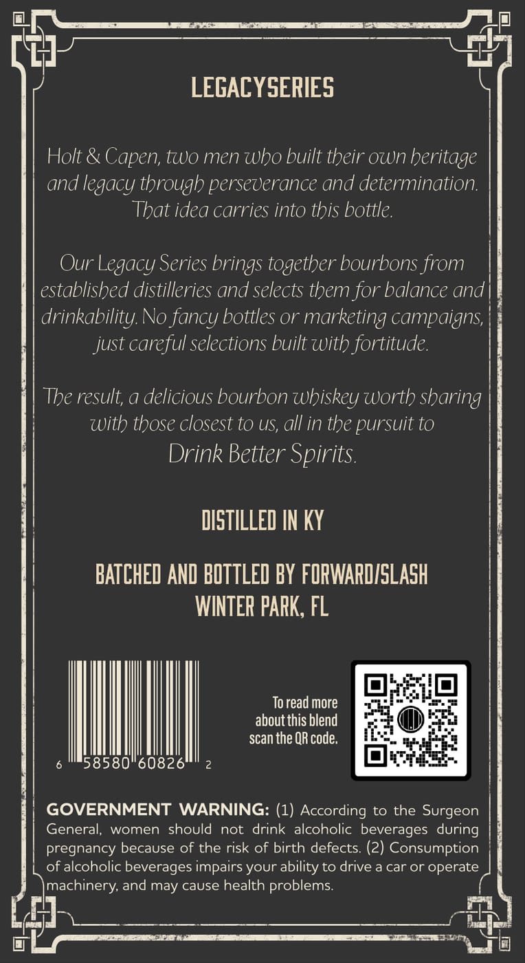 Holt & Capen label image 2