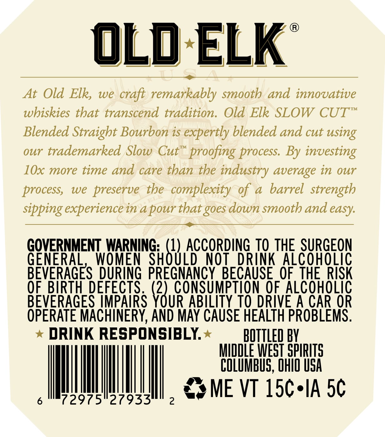 Old Elk label image 3