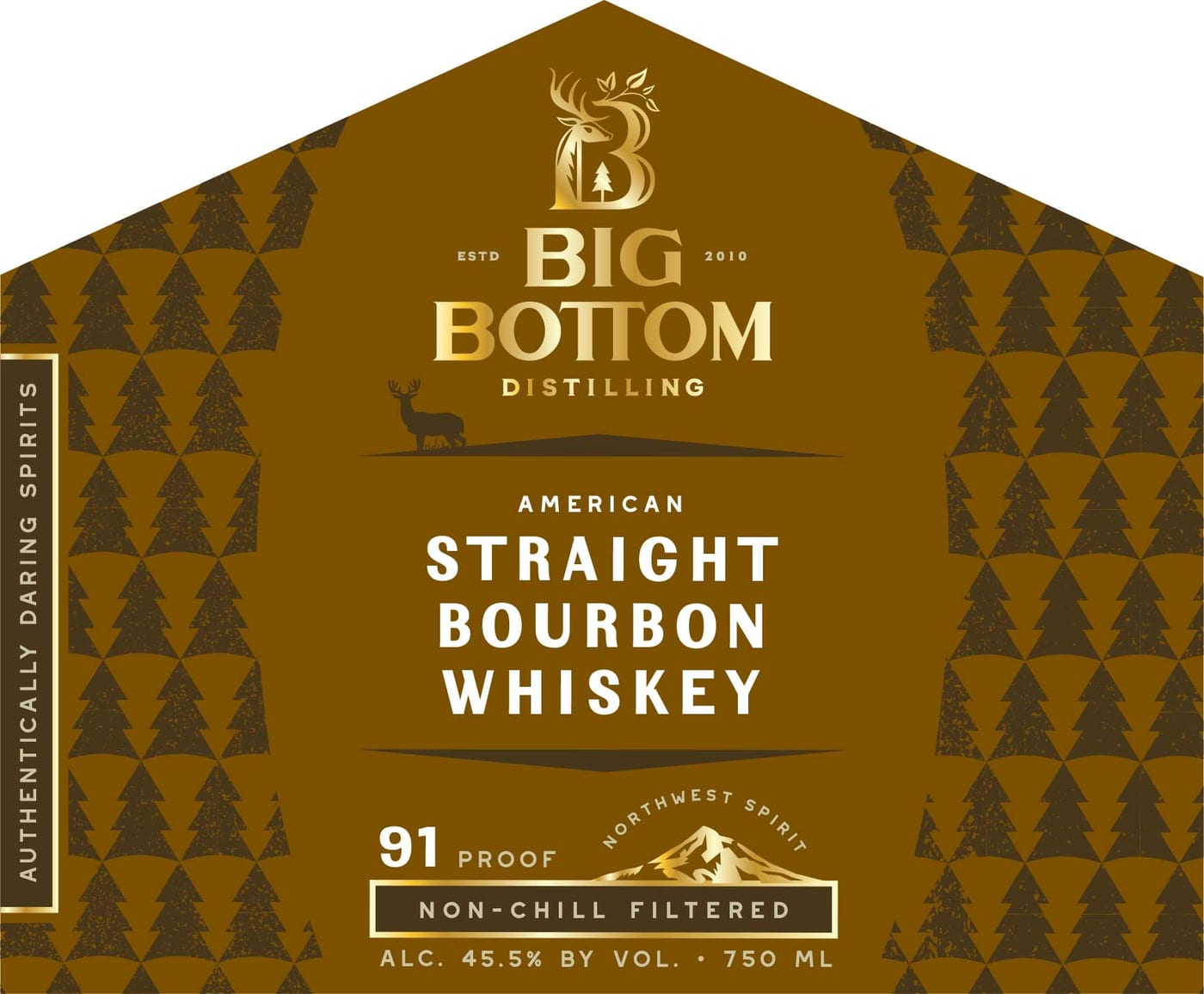Big Bottom Distilling label