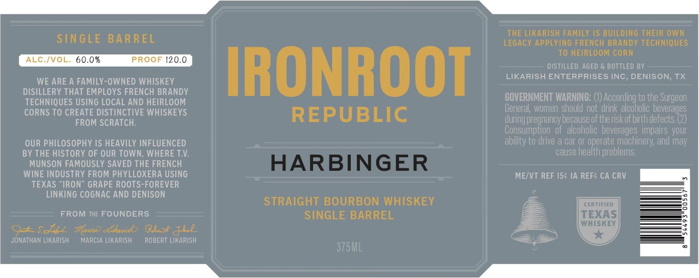 Ironroot Harbinger 375 label