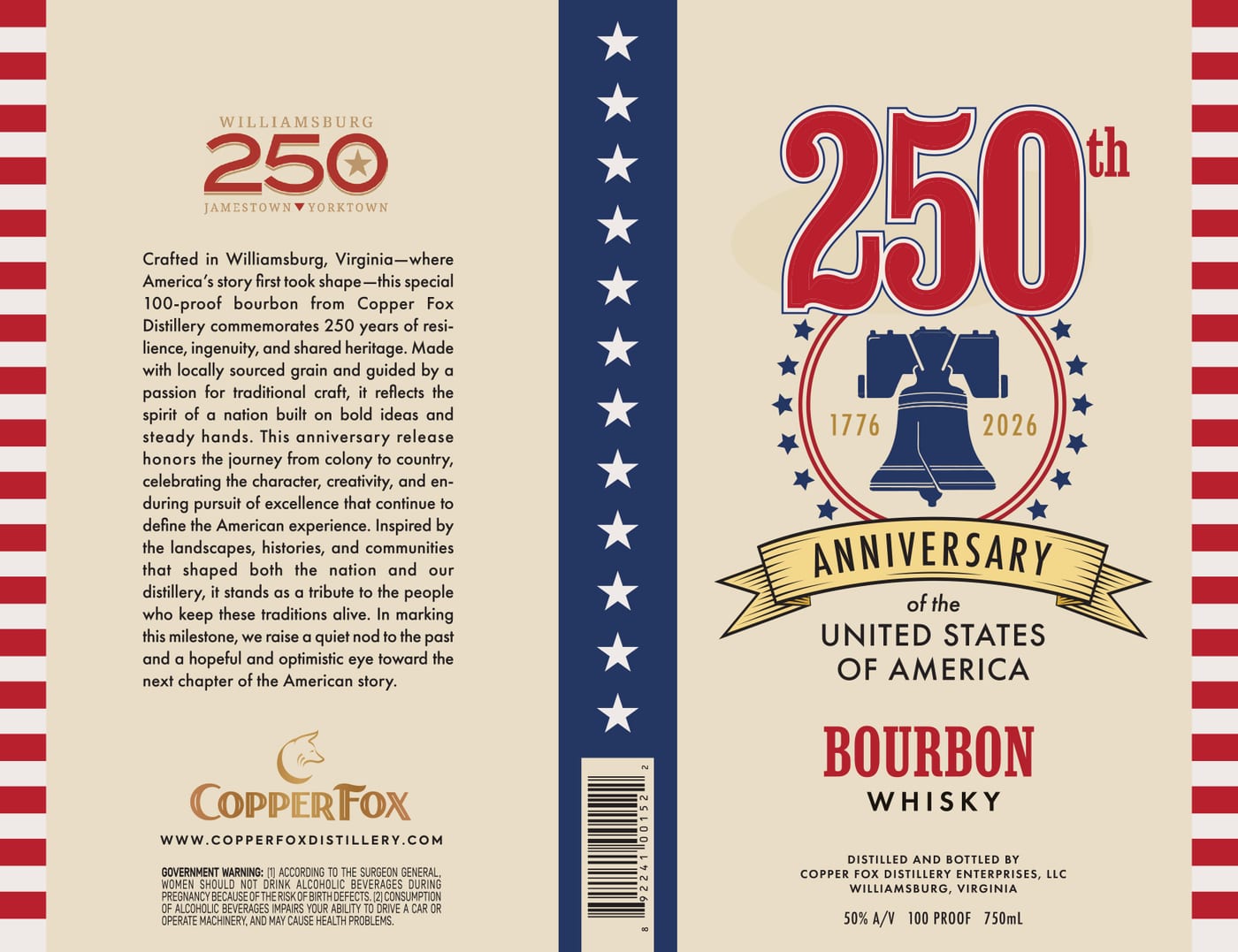 250TH Anniversary label