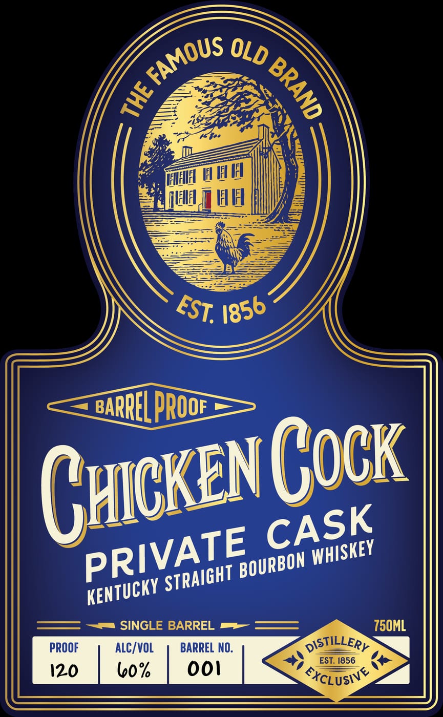 Chicken Cock label