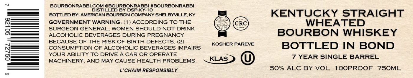 Bourbonrabbi label