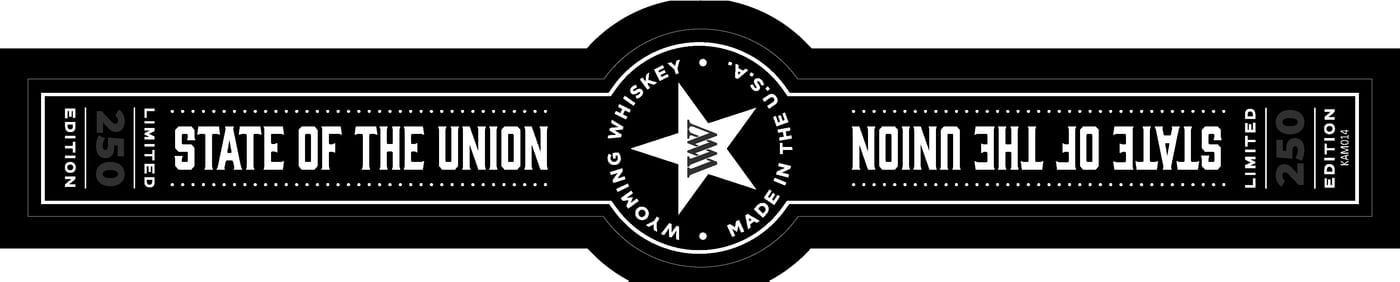 Wyoming Whiskey State Of The Union label image 3