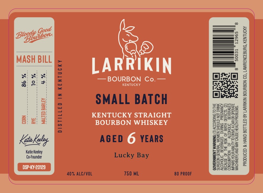 Larrikin Bourbon CO. label