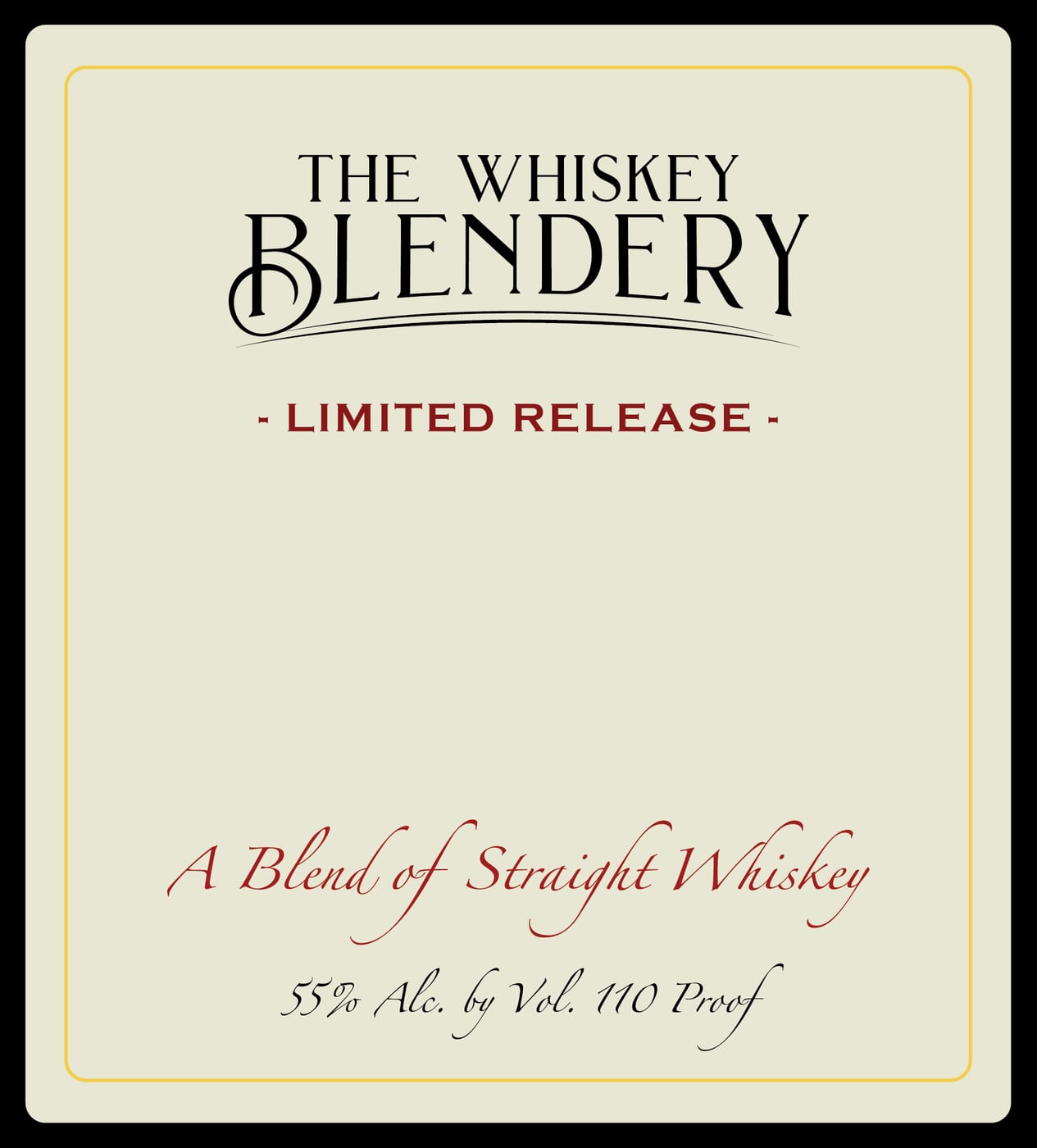 The Whiskey Blendery label