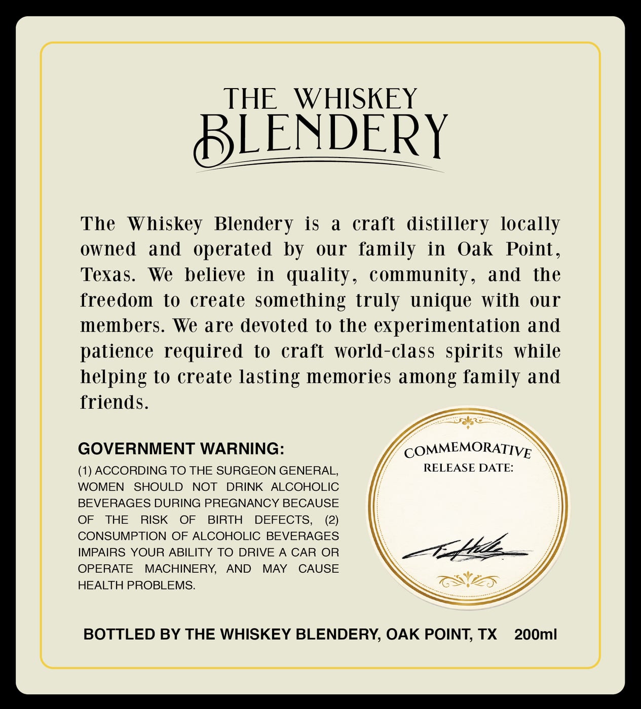 The Whiskey Blendery label image 2