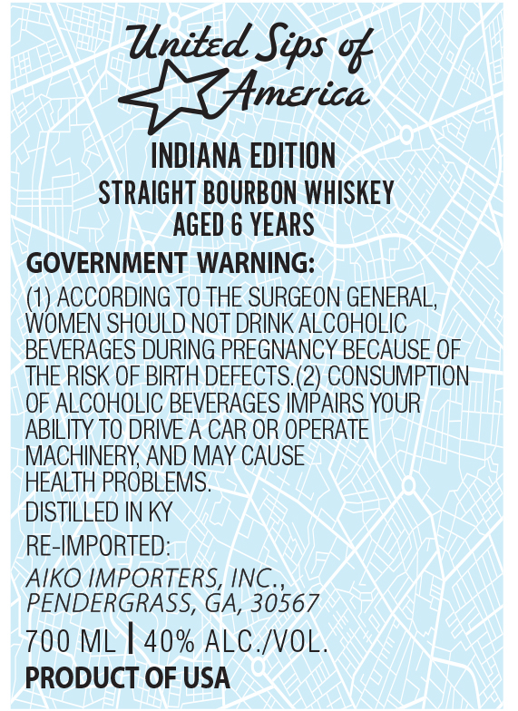 United Sips Of America label