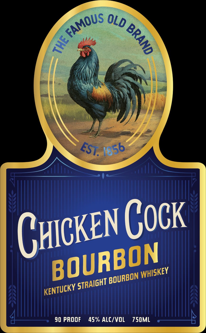 Chicken Cock label