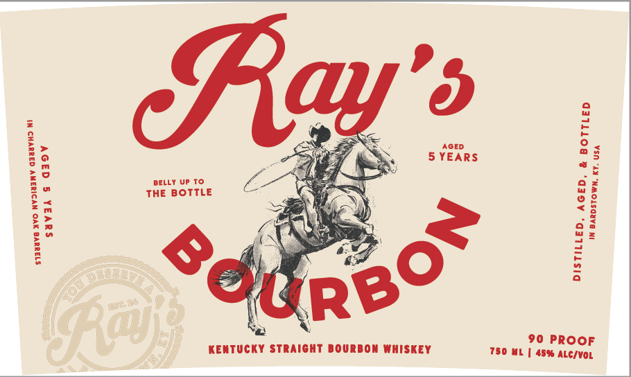 Ray's Bourbon label
