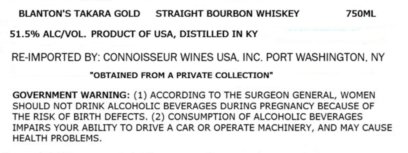 Blanton's label