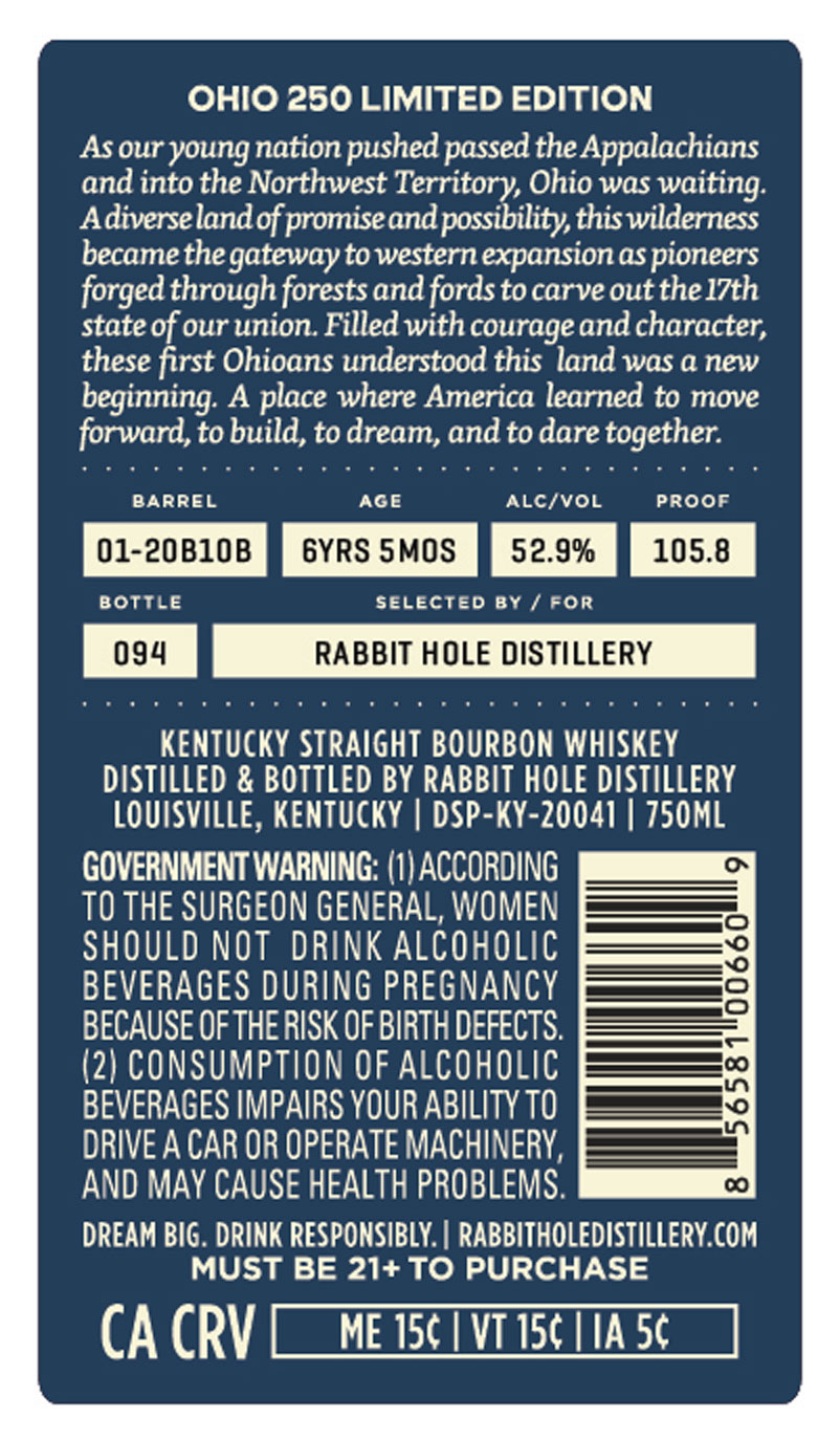 Rabbit Hole Distillery label image 3