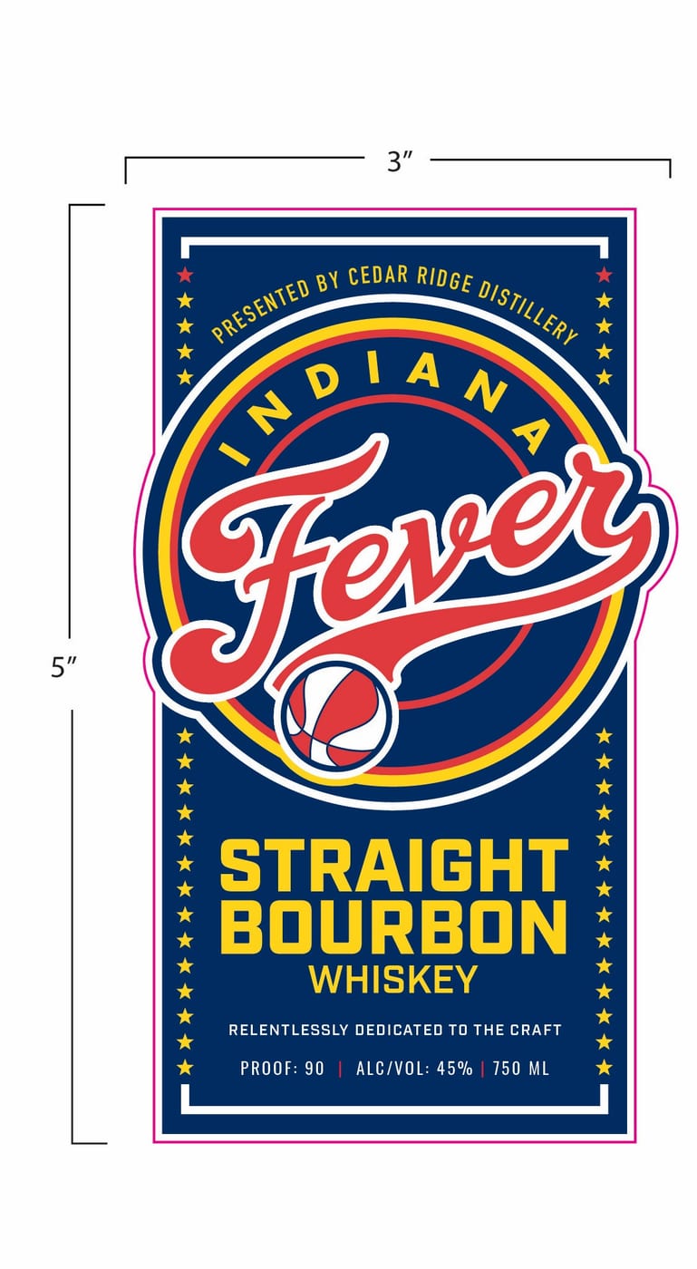 Cedar Ridge Distillery label