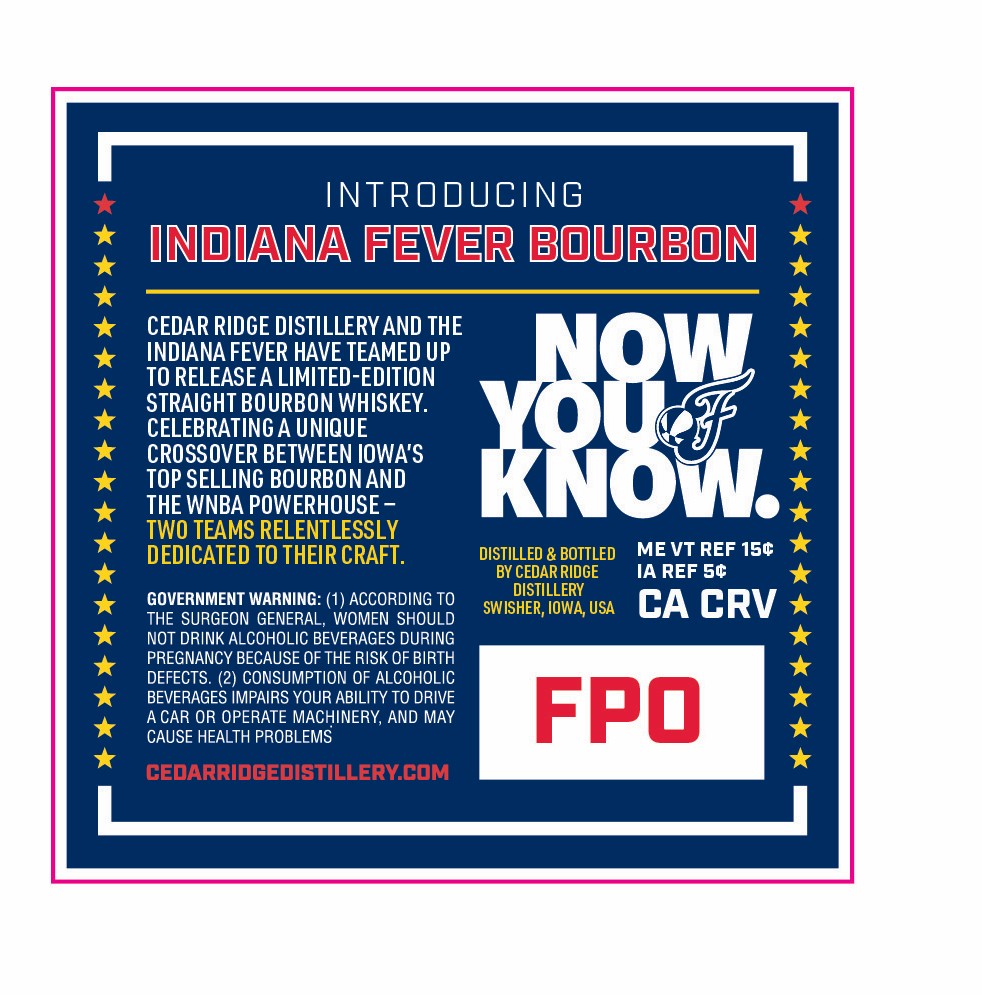 Cedar Ridge Distillery label image 2